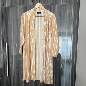 knitted long cardigan